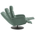 RELAXSESSEL in Leder Opal  - Opal/Schwarz, Design, Leder/Metall (76/108/86cm) - Dieter Knoll