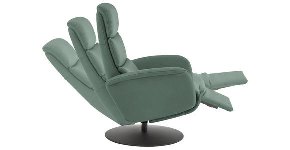 RELAXSESSEL in Leder Opal  - Opal/Schwarz, Design, Leder/Metall (76/108/86cm) - Dieter Knoll