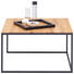 COUCHTISCH in Holz, Metall 70/70/42 cm - Eichefarben/Schwarz, Design, Holz/Metall (70/70/42cm) - Novel COUCHTISCH in Holz, Metall 70/70/42 cm - Eichefarben/Schwarz, Design, Holz/Metall (70/70/42cm) - Novel