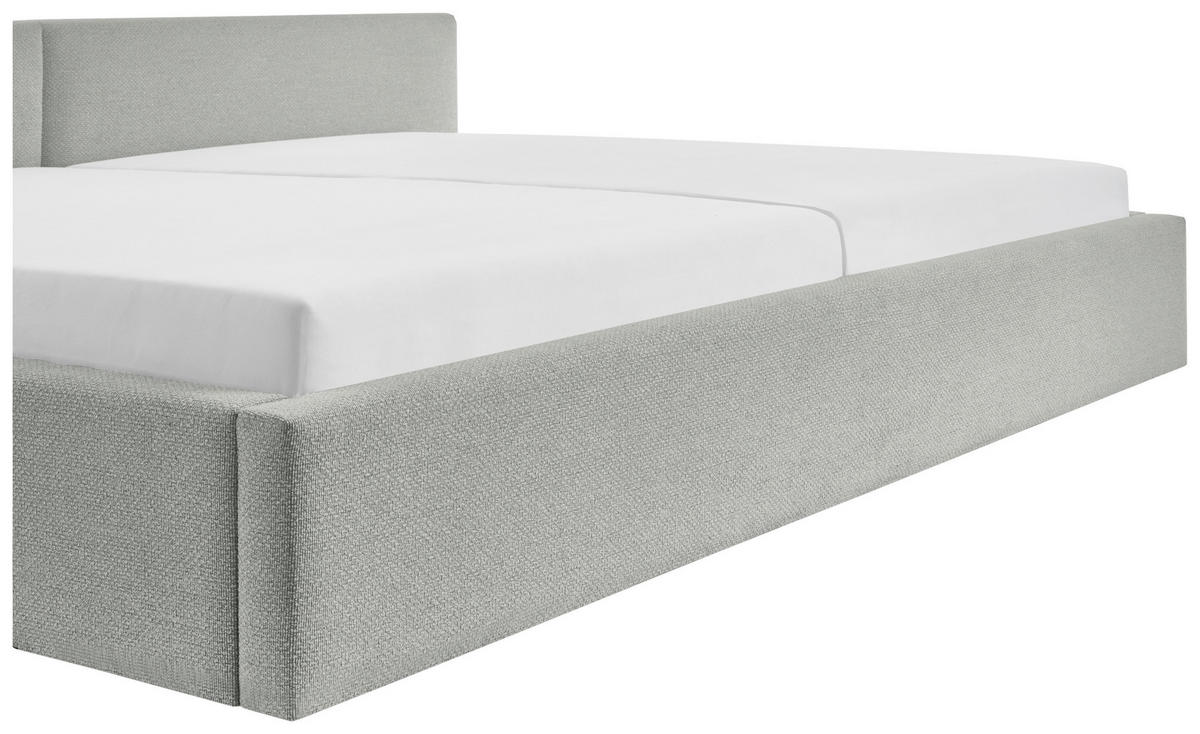 POLSTERBETT 240/200 cm,  in Grau,  - Grau, Basics, Textil (240/200cm) - Boxxx