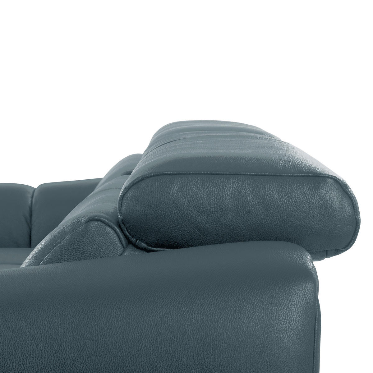ECKSOFA  Echtleder Dunkelblau  - Schwarz/Dunkelblau, Design, Leder/Kunststoff (177/274cm) - Livetastic