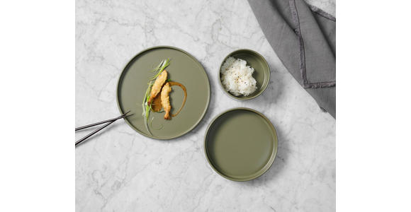 KOMBISERVICE Grün Kyoto 12-teilig 4 Personen  - Grün, Trend, Keramik - Novel