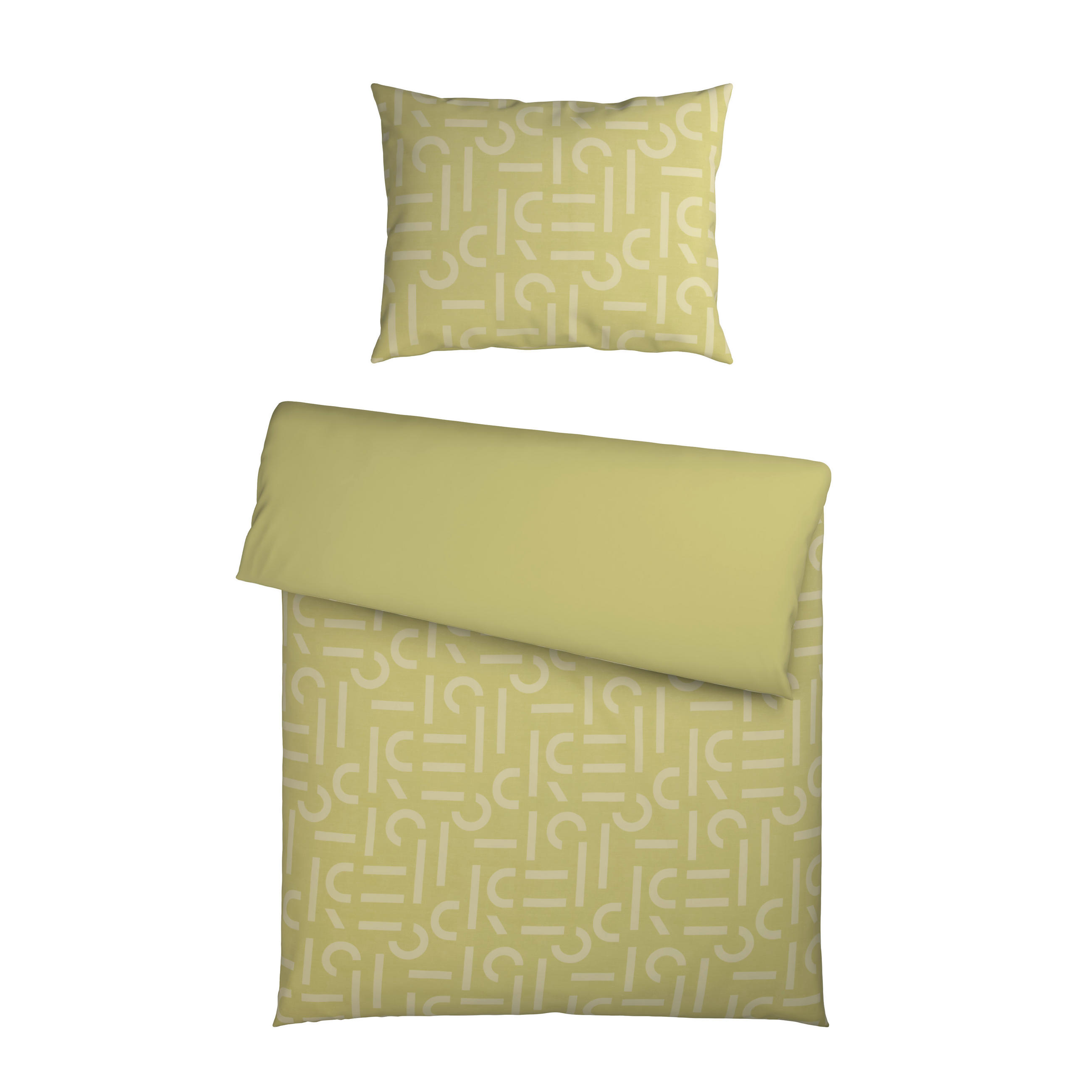 ÁGYNEMŰHUZAT-GARNITÚRA 140/200 cm  - lime/zöld, Basics, textil (140/200cm) - Esprit