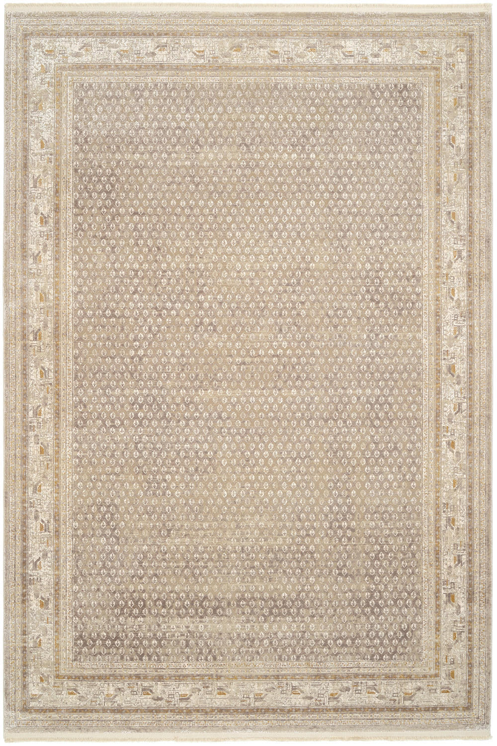WEBTEPPICH 240/340 cm Monza Goldfarben, Beige rechteckig  - Beige/Goldfarben, KONVENTIONELL, Textil (240/340cm) - Dieter Knoll
