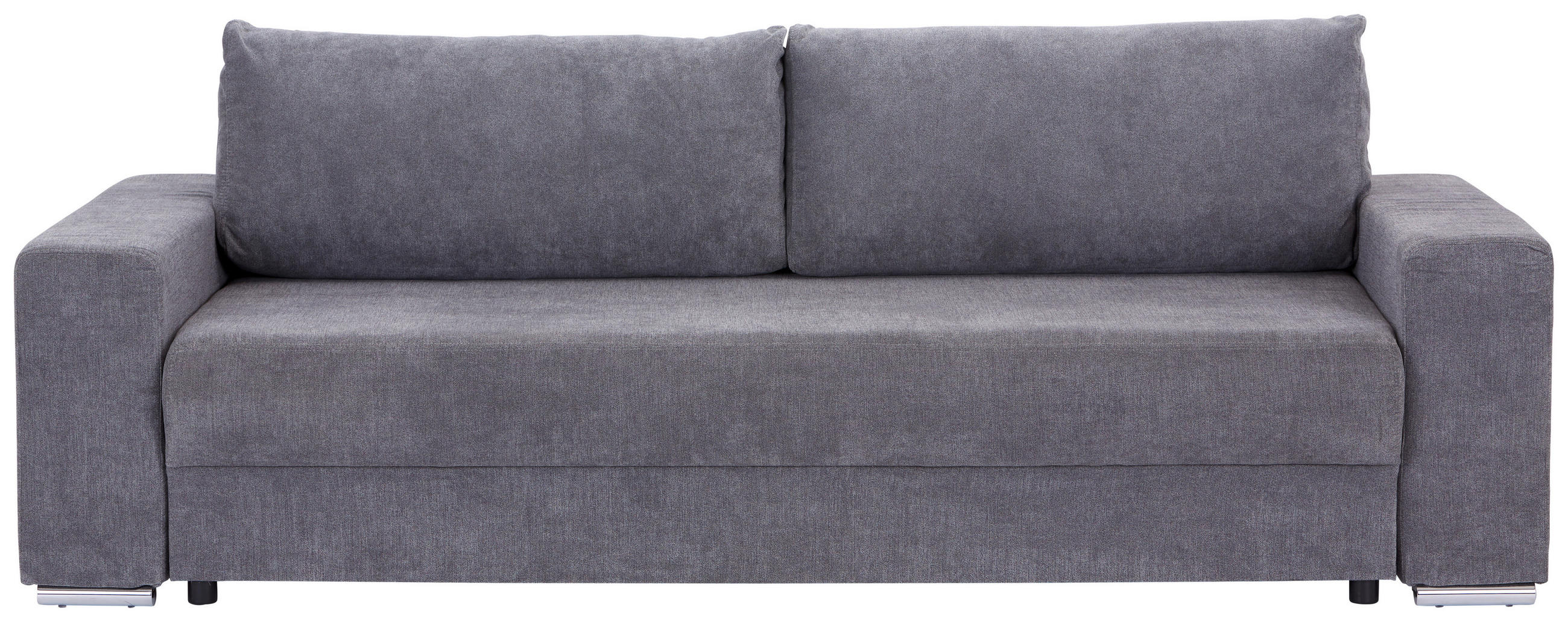 SCHLAFSOFA Flachgewebe Grau  - Grau, MODERN, Kunststoff/Textil (250/84/105cm) - MID.YOU