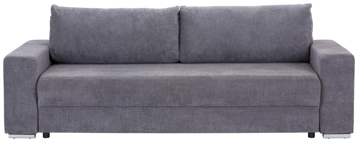 SCHLAFSOFA Flachgewebe Grau  - Grau, MODERN, Kunststoff/Textil (250/84/105cm) - MID.YOU