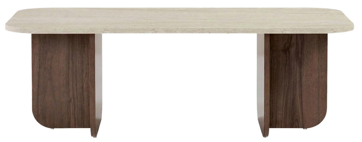 COUCHTISCH 120/60/41 cm Creme, Walnussfarben  - Walnussfarben/Creme, Design, Holzwerkstoff (120/60/41cm) - MID.YOU