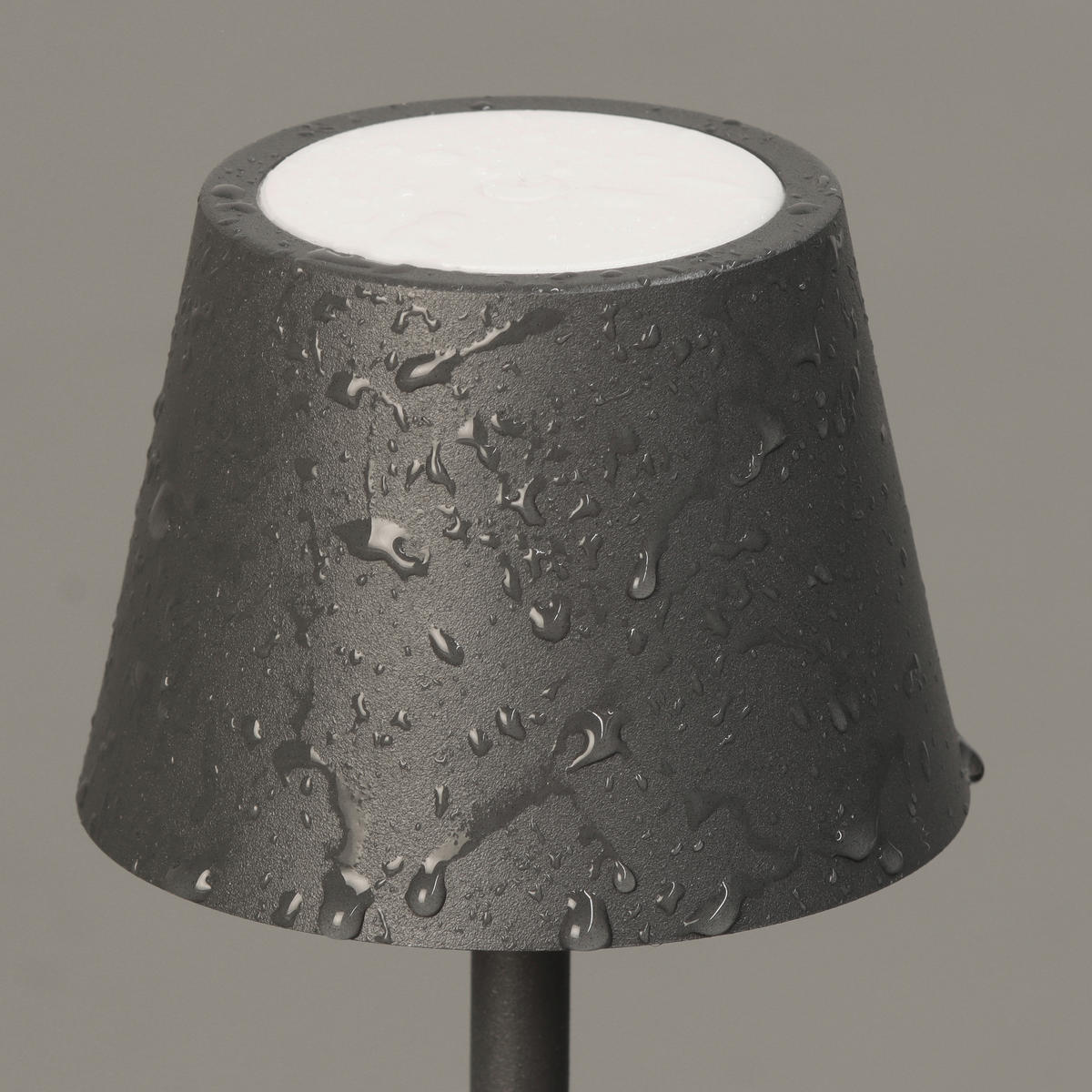 AKKU-TISCHLEUCHTE Salerno 8,5/20 cm  - Rostfarben/Grau, Design, Metall (8,5/20cm)