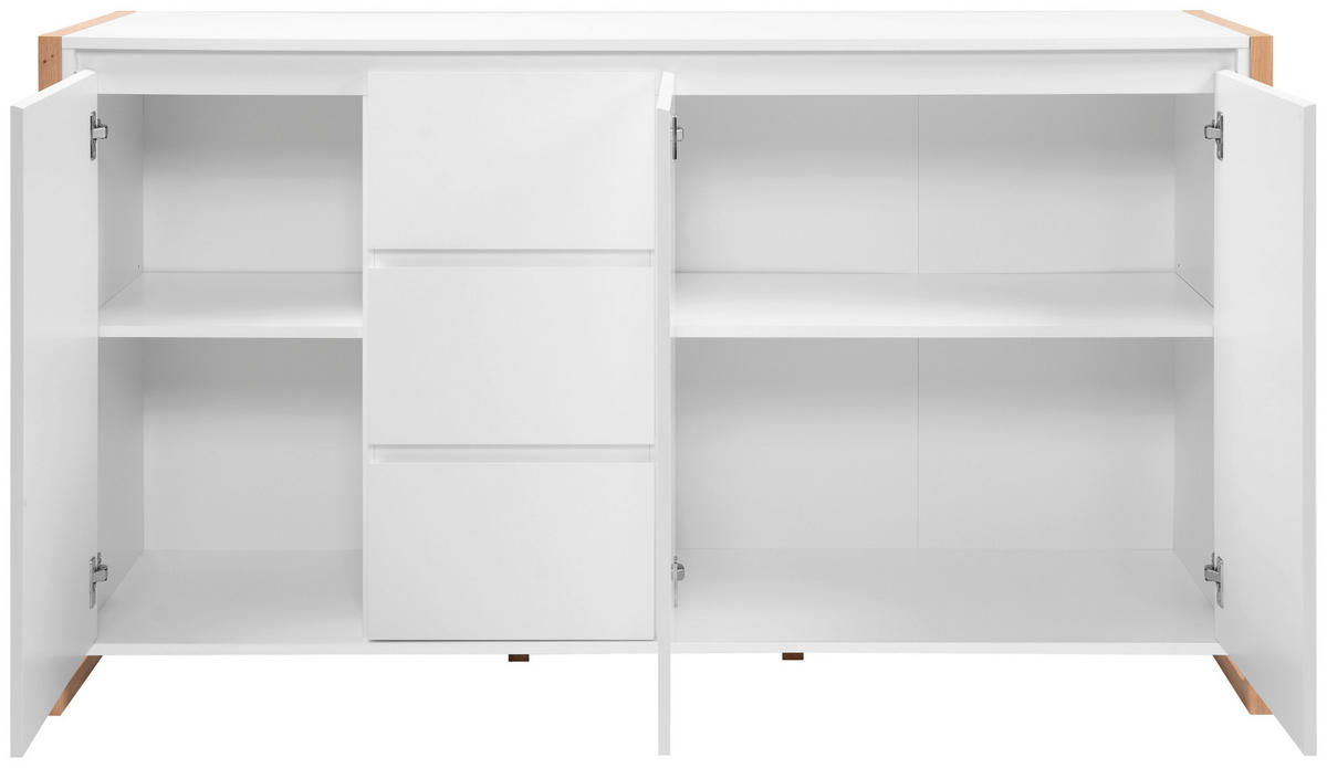KOMMODE  in 160/88/40 cm  - Weiß/Eiche Artisan, Design, Holzwerkstoff (160/88/40cm) - MID.YOU