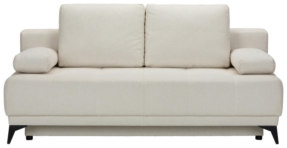 BÄDDSOFFA i flatväv vit  - vit/svart, Modern, textil (195/77/100cm) - MID.YOU