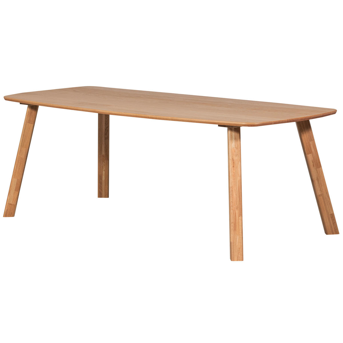 ESSTISCH Eiche massiv oval Eichefarben  - Eichefarben, Design, Holz (180/100/74cm) - Livetastic