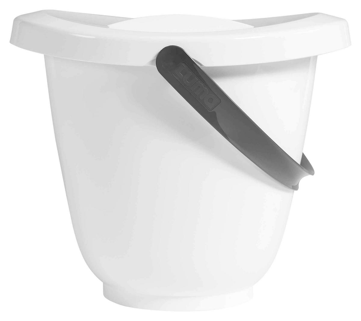Luma Badewanne und Pflegeset LUMA Snow White  - Anthrazit/Weiß, Basics, Kunststoff/Metall (79,5/40/46cm) - Luma