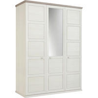 Dulap Cu Uși Rotative, 154/209/60 cm, gri, alb - culoare nichel/alb, Lifestyle, sticlă/metal (154/209/60cm) - Hom`in