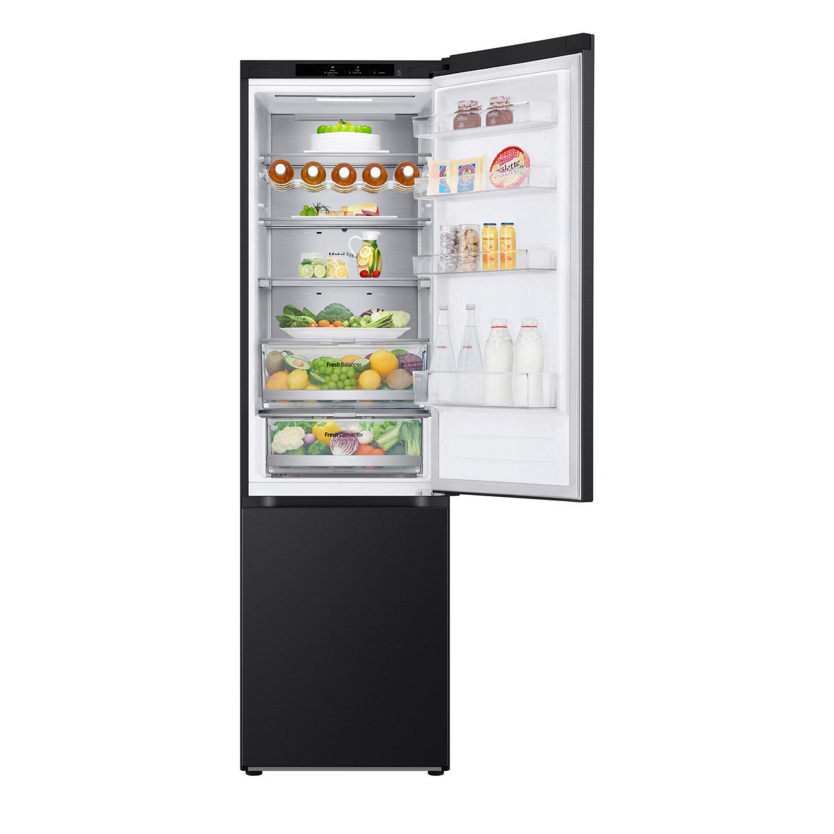 KÜHL-GEFRIER-KOMBINATION GBV7280BEV  - Schwarz, Basics, Metall (59,5/203/67,5cm) - LG