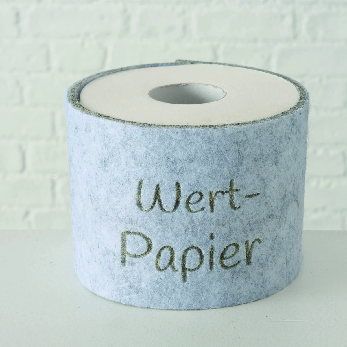 WC-PAPIER  in Textil  - Beige/Grau, Basics, Textil (10/42cm)