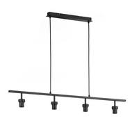 HÄNGELEUCHTE 112/5,7/185 cm    - Schwarz, Basics, Metall (112/5,7/185cm) - Fischer & Honsel