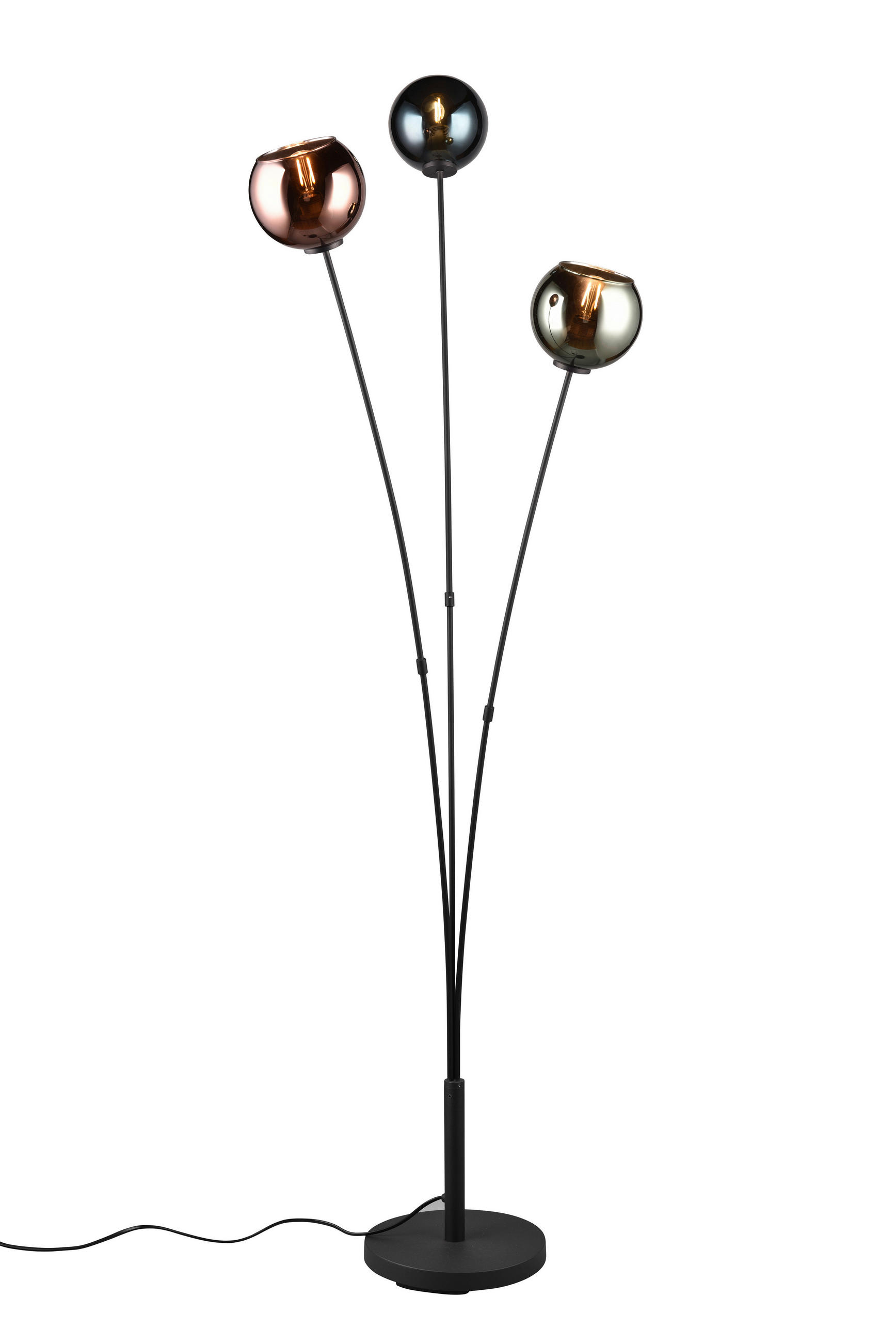 ÁLLÓLÁMPA - színes/kék, Design, Üveg/fém (40,5/39,5/150cm)
