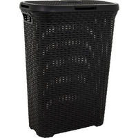 KOŠ NA PRÁDLO, hnědá - hnědá, Basics, plast (44.7/61.5/26.5cm)