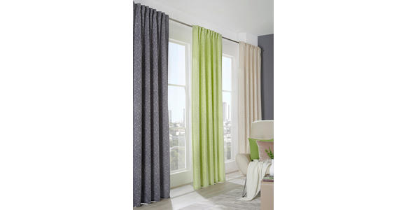 FERTIGVORHANG blickdicht - Grün, KONVENTIONELL, Textil (140/245cm) - Esposa