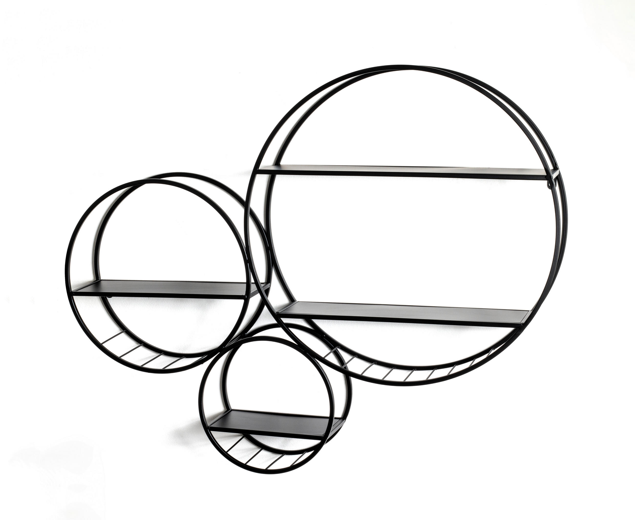 VÄGGHYLLPLAN 90/73/15 cm  - svart, Modern, metall (90/73/15cm) - Lomoco