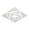 LED-DECKENLEUCHTE 47,7/47,7/6 cm   - Weiß, Basics, Kunststoff/Metall (47,7/47,7/6cm) - Novel