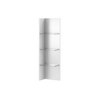 POLCOS ELEM 32/90/20 cm fehér  - fehér, faalapú anyag/Üveg (32/90/20cm) - Venda