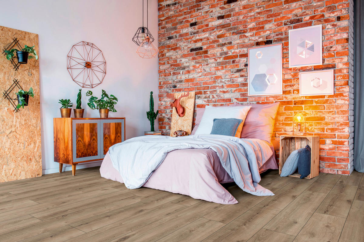 LAMINATBODEN Exquisit Plus  - Eichefarben, KONVENTIONELL, Holz (138.0/24.4/0.8cm)