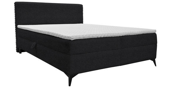 BOXBETT 180/200 cm in Anthrazit - Anthrazit/Schwarz, Design, Holz/Holzwerkstoff (180/200cm) - Xora