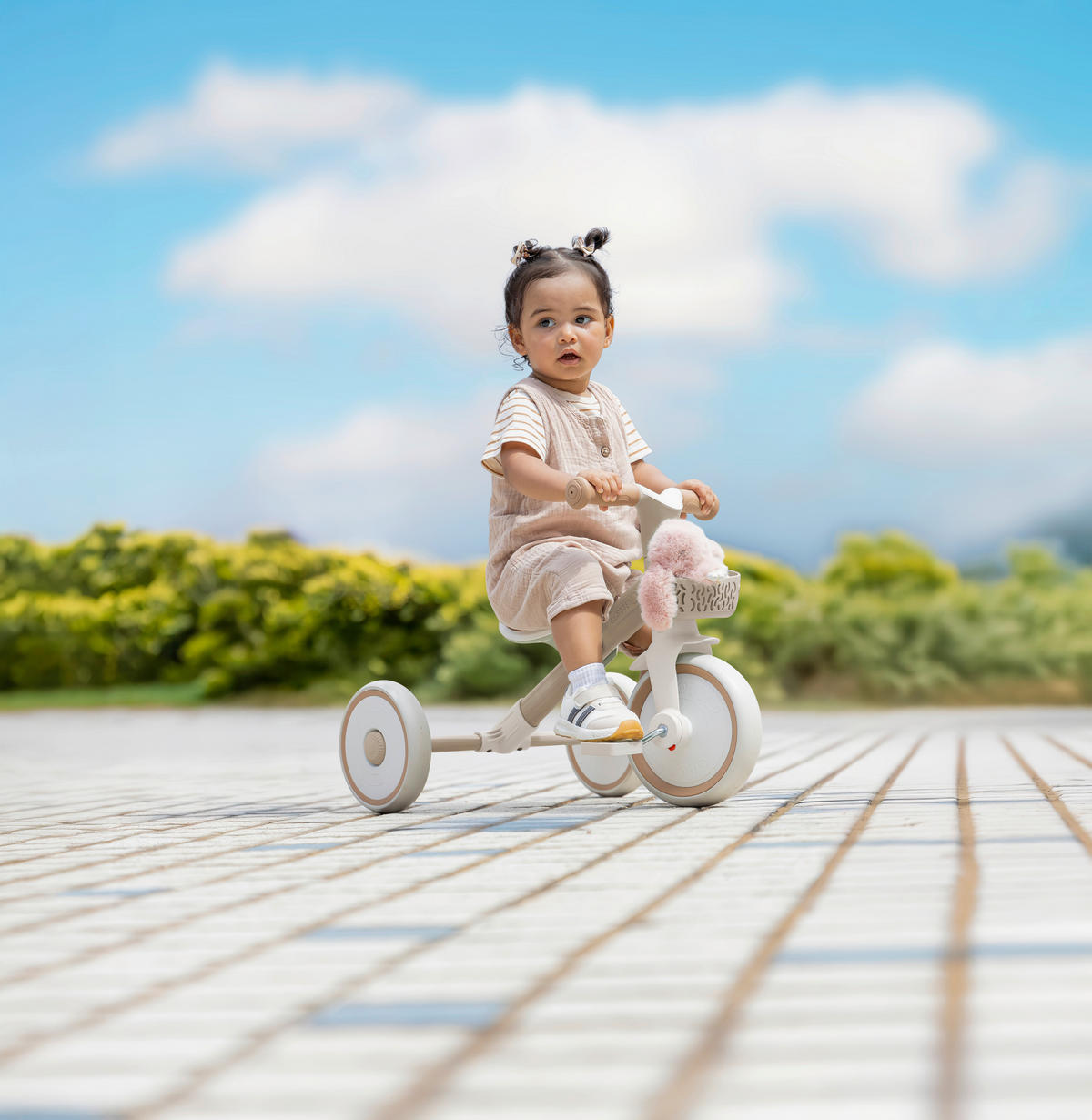 DREIRAD LEARNING TRIKE 2in1 PLUS ECO  - Taupe, Basics, Kunststoff (58.9/41.0/42.7cm) - GLOBBER