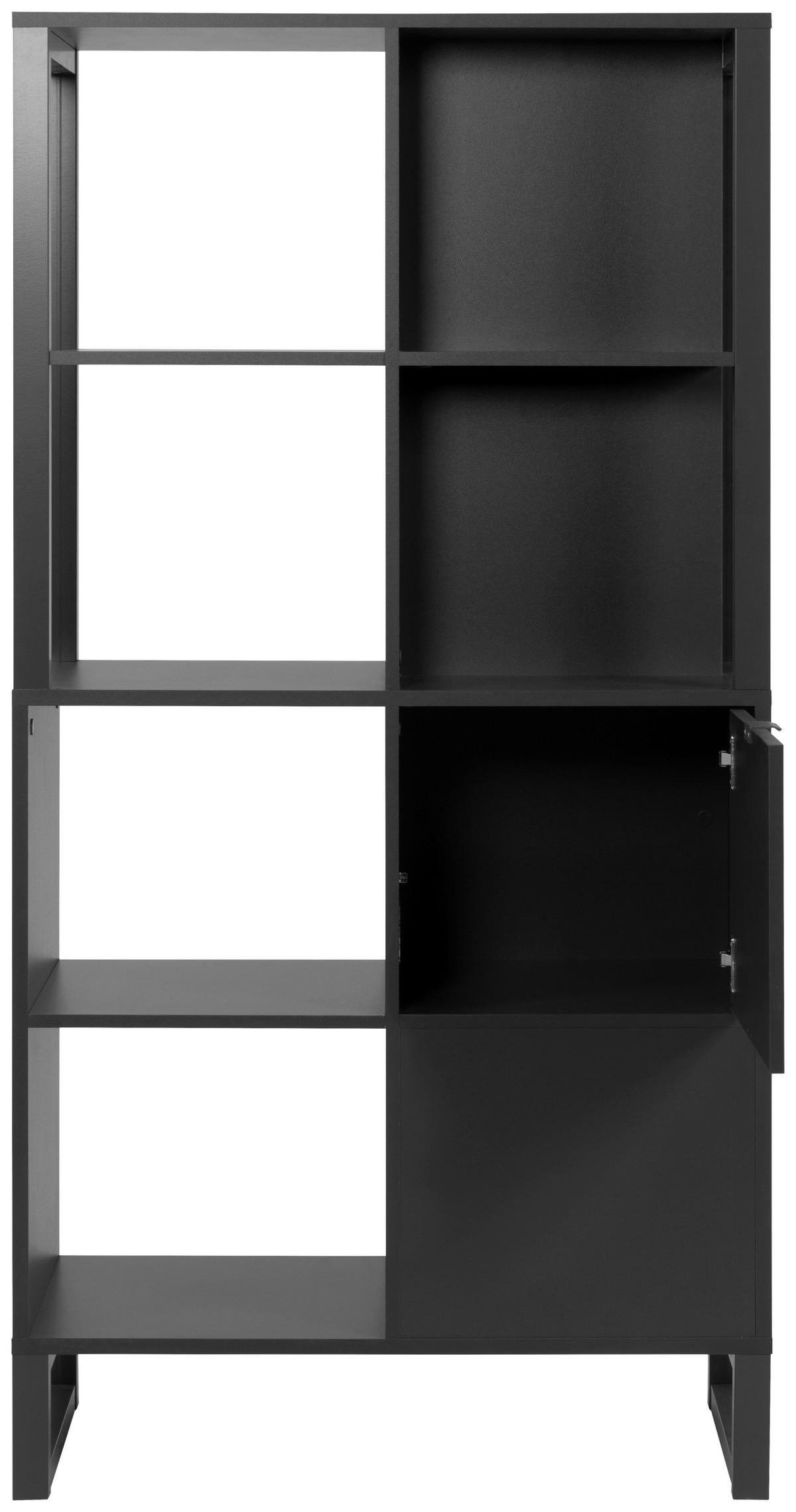 REGAL  83,5/165/40 cm Anthrazit  - Anthrazit, Basics, Holzwerkstoff/Kunststoff (83,5/165/40cm) - MID.YOU