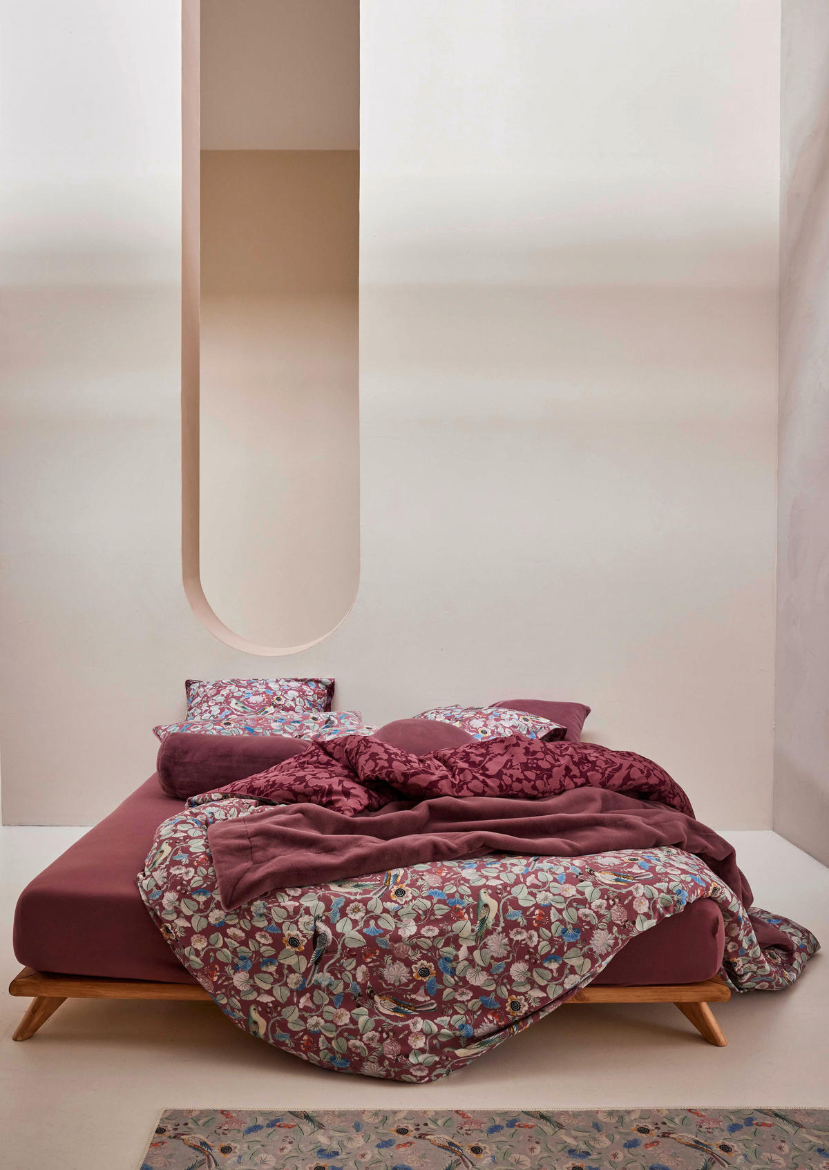 BETTWÄSCHE Aleste Satin 200/200 cm  - Pink, KONVENTIONELL, Textil (200/200cm) - Essenza