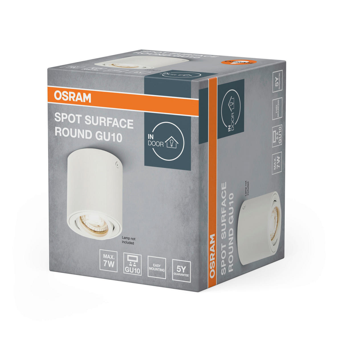LED-DECKENLEUCHTE 8/9,5 cm   - Weiß, Basics, Metall (8/9,5cm) - Osram