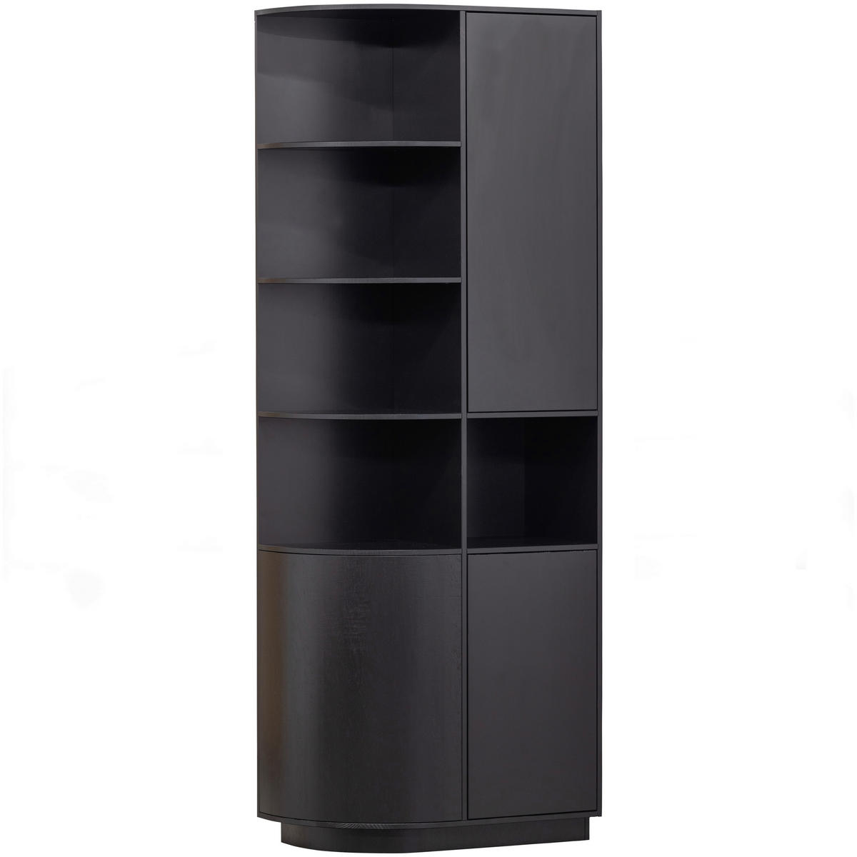 MEHRZWECKSCHRANK 78/210/40 cm  in Schwarz  - Schwarz, Design, Holz (78/210/40cm) - Livetastic