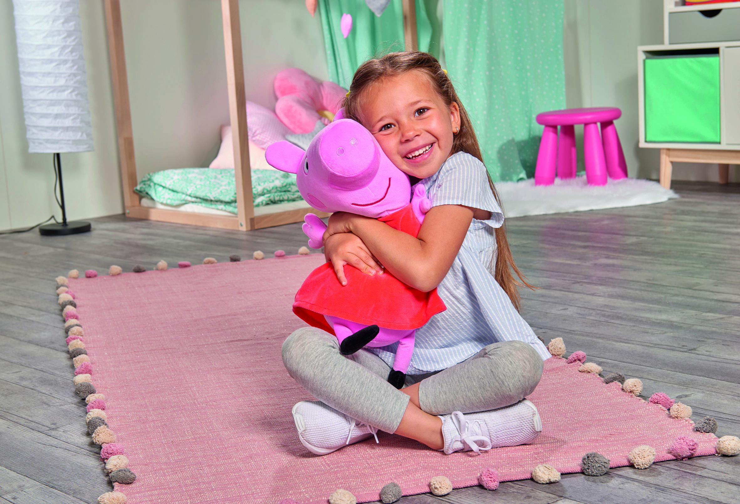 PLÜSCHTIER Peppa Pig  - Pink/Multicolor, Basics, Kunststoff/Textil (20/20/33cm) - Simba