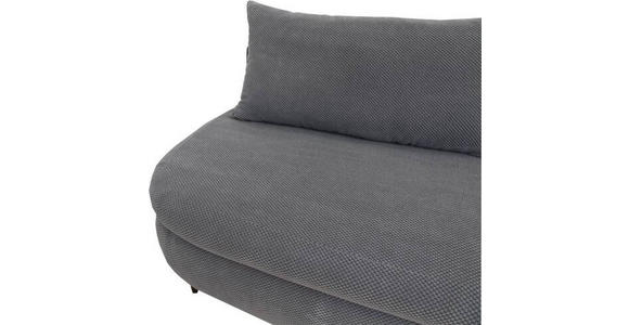 SCHLAFSOFA Webstoff, Plüsch Orange - Schwarz/Orange, Design, Textil (213/89/105cm) - Novel
