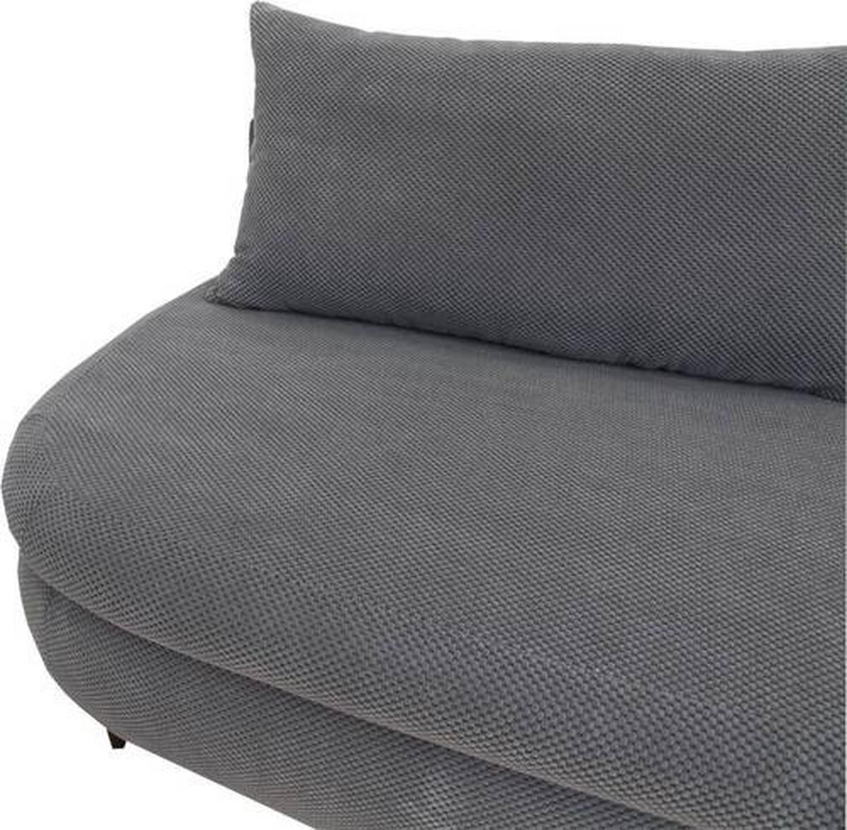 SCHLAFSOFA Simon Webstoff, Plüsch Orange  inkl. Rückenkissen, Bettkasten, Schlaffunktion, Rücken echt  - Schwarz/Orange, Design, Textil (213/89/105cm) - Novel