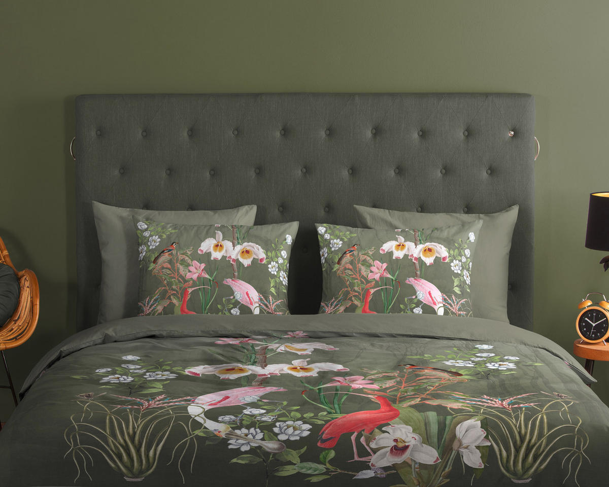 BETTWÄSCHE Good Morning Renforcé 140/200 cm  - Jadegrün/Olivgrün, LIFESTYLE, Textil (140/200cm)