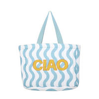TORBA ZA NA PLAŽO - svetlo modra, Design, tekstil (44/35/10cm) - Esposa