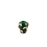 DEKOVASE  - Rosa/Grün, Basics, Keramik (21,5/21,5/22cm)