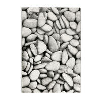 WEBTEPPICH 133/200 cm Stony Island Grau, Schwarz, Silberfarben  - Silberfarben/Schwarz, Design, Textil (133/200cm) - WECON HOME