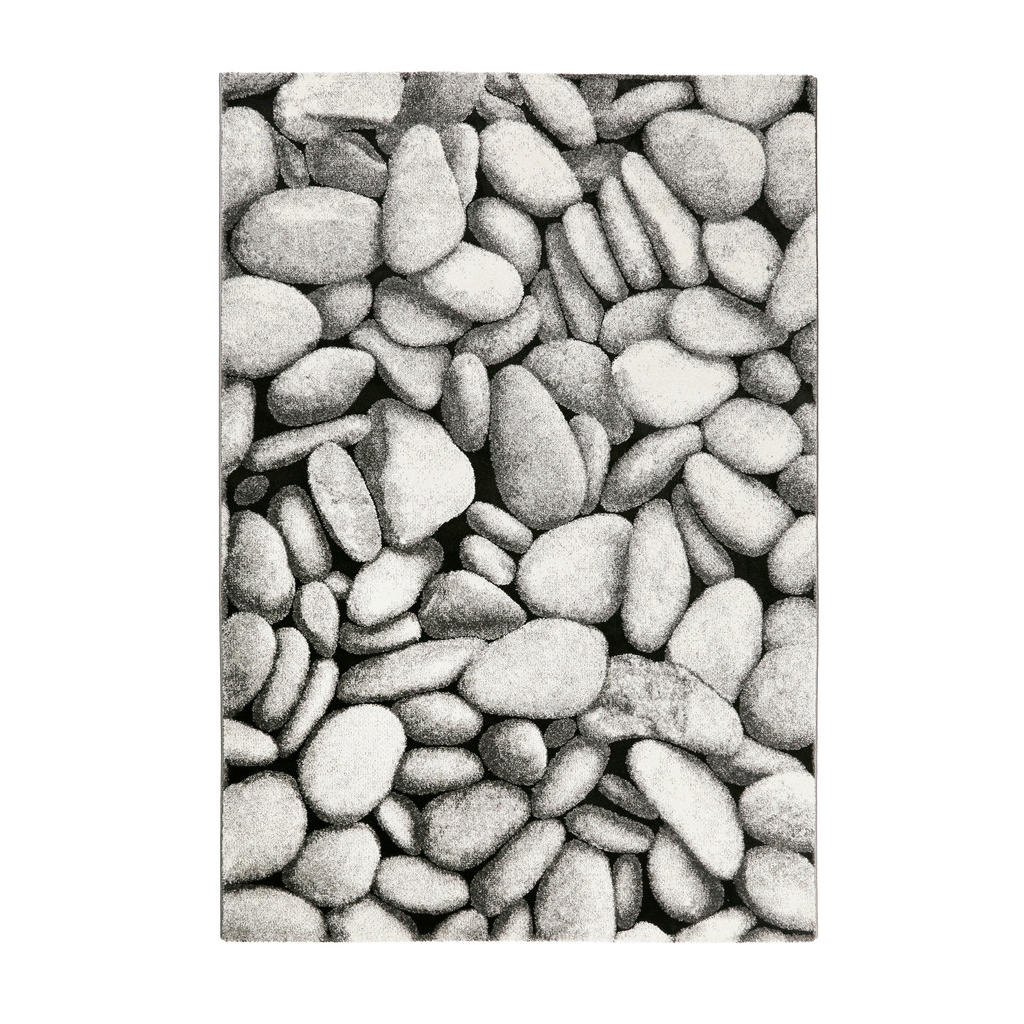 Webteppich Stony Island Grau 80x150 cm