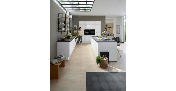 EINBAUKÜCHE   - Weiß, Design, Holzwerkstoff - Novel