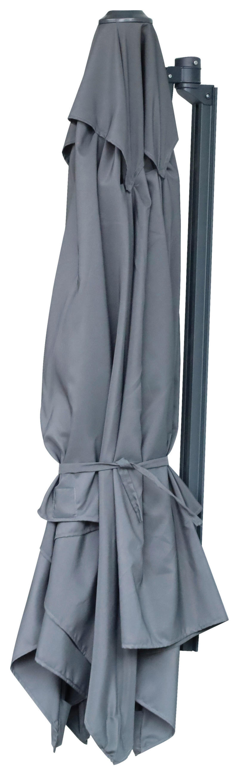 SONNENSCHIRM 240 cm Dunkelgrau  - Dunkelgrau/Grau, MODERN, Textil/Metall (240/159/200cm) - Ambia Garden