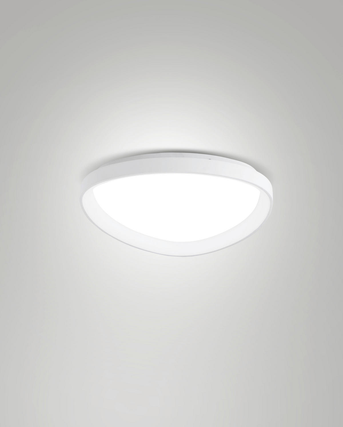 LED-DECKENLEUCHTE Quirk 42/7 cm   - Goldfarben, KONVENTIONELL, Kunststoff/Metall (42/7cm) - Fabas Luce
