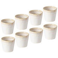 TASSENSET GRESPRESSO 8-teilig  - Weiß, Basics, Keramik/Holz - Costa Nova