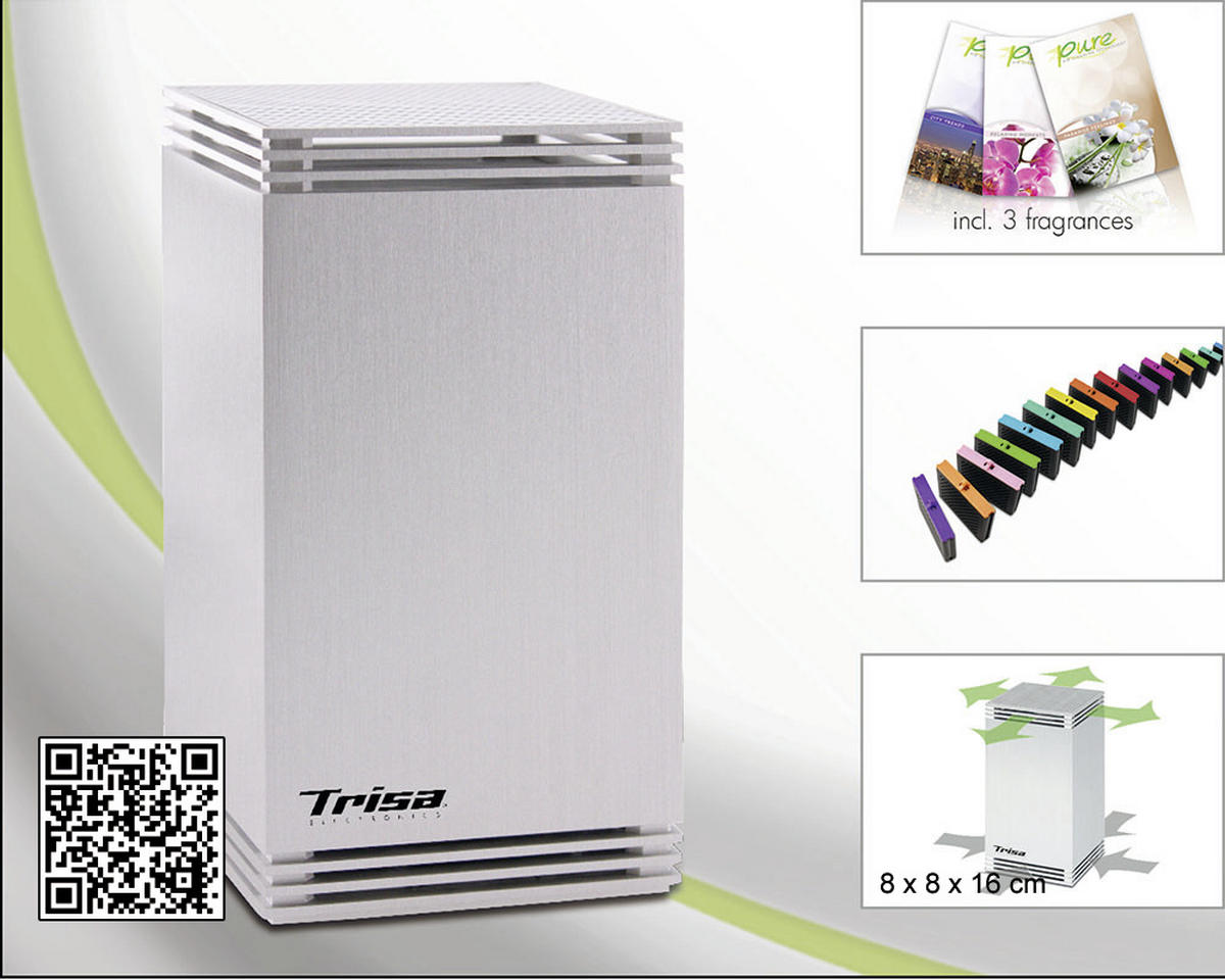 LUFTERFRISCHER  - Silberfarben, Basics, Metall (20/12,2/22,9cm) - Trisa Electronics