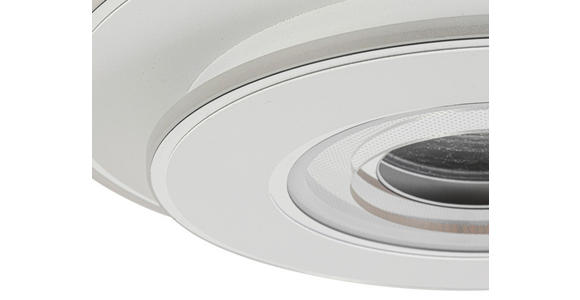 LED-DECKENLEUCHTE 35/6 cm   - Chromfarben/Weiß, Basics, Kunststoff/Metall (35/6cm) - Novel