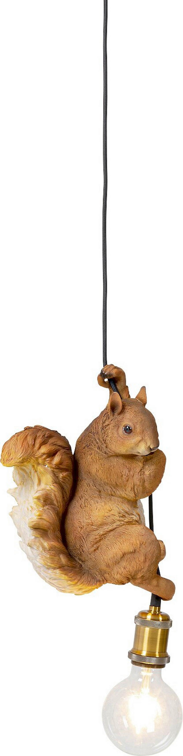 HÄNGELEUCHTE Animal Squirrel 20/38/14 cm   - Braun, Design, Kunststoff (20/38/14cm) - Kare-Design