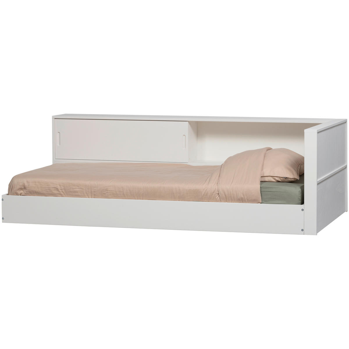 BODENBETT. - Weiß, Basics, Holz (90/200cm) - MID.YOU