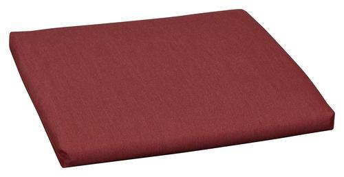 GARTENHOCKERAUFLAGE Uni - Rot, Design, Textil (50/50/4cm)
